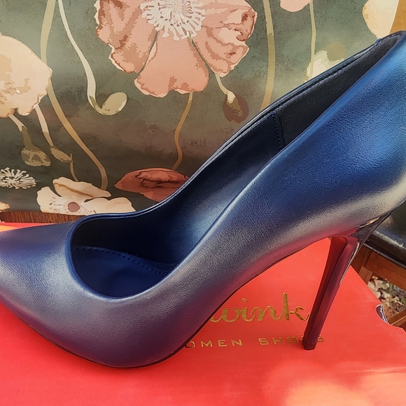 Chic Midnight Blue Stilettos - Picture 1 of 4